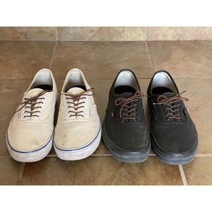 Vans Authentic 10.5 black white Superfeet Insoles